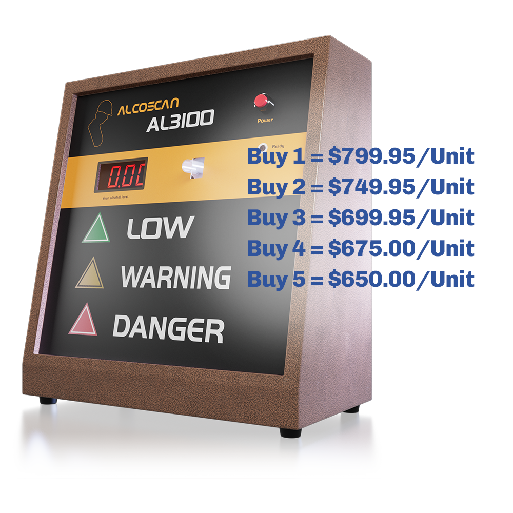 AlcoScan AL3100 Breathalyzer - AK GlobalTech Corporation