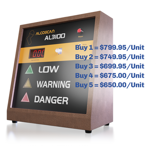 AlcoScan AL3100 Breathalyzer - AK GlobalTech Corporation