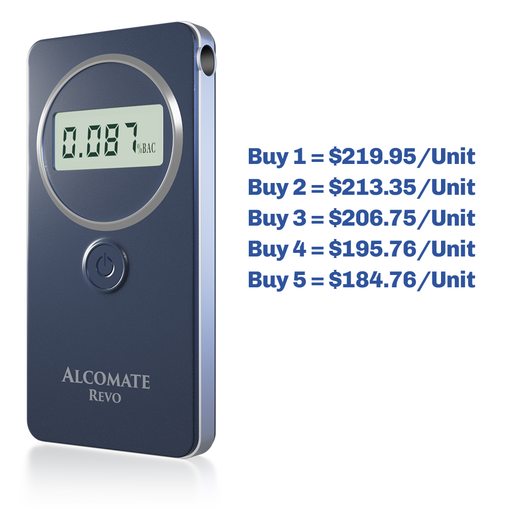 AlcoMate Revo Breathalyzer | AlcoMate - AK GlobalTech Corporation